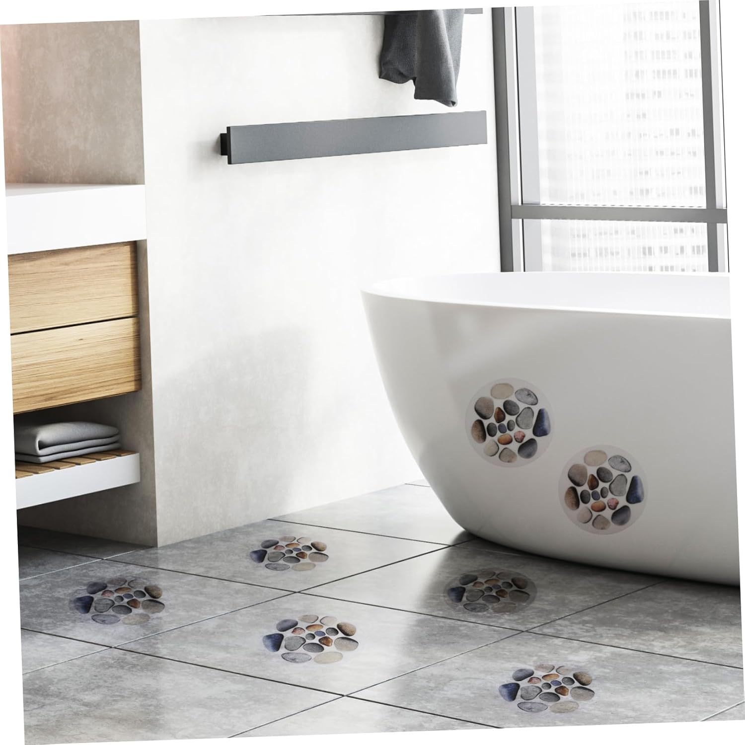 NIYANGLE 12Sheets Non-Slip Bathtub Stickers