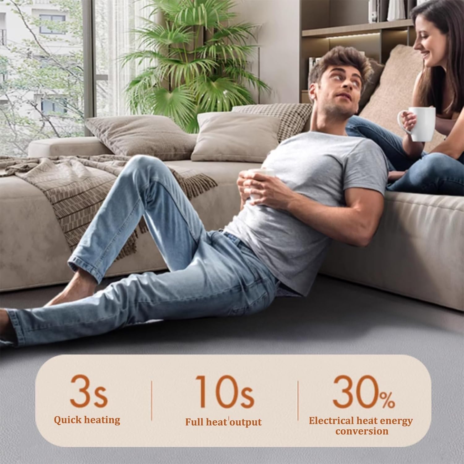 Jidanmian Graphene Heating Rug for Home and Yoga