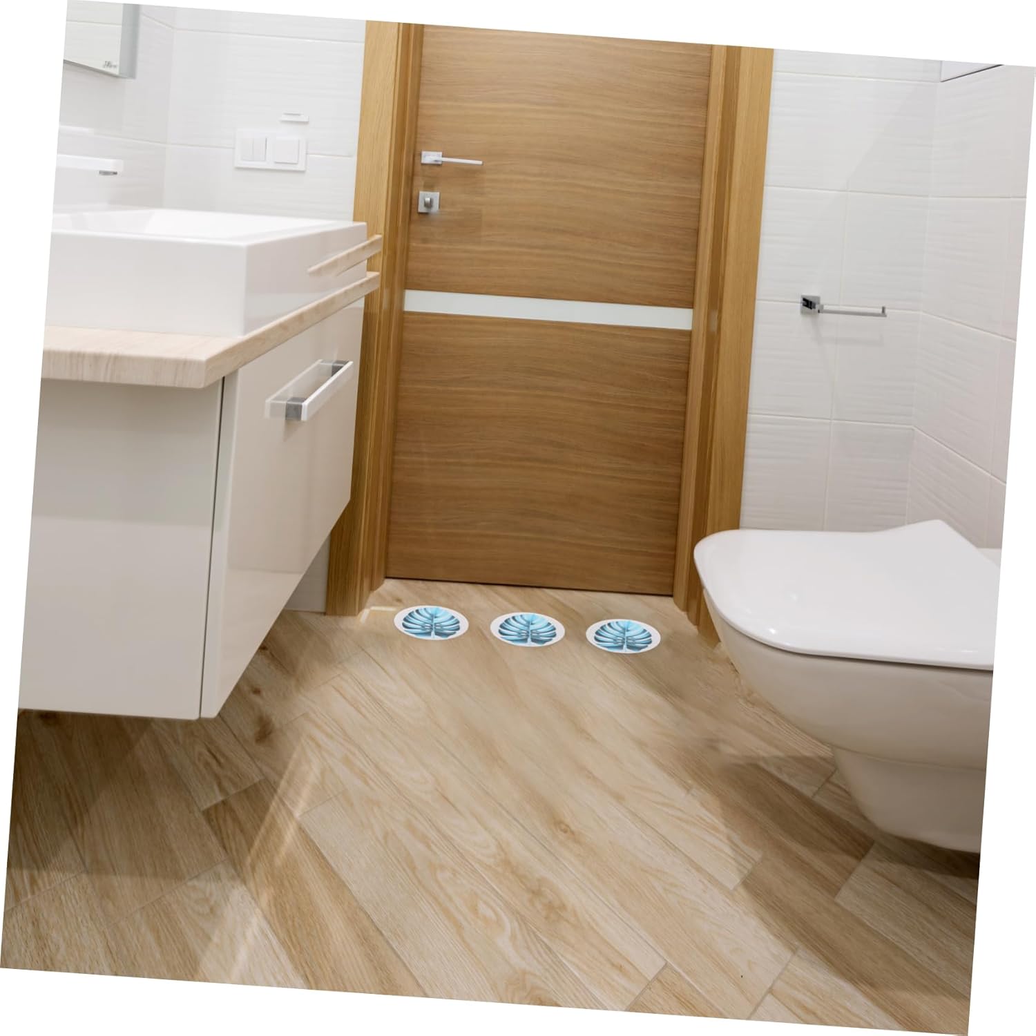 ABOOFAN Non-Slip Leaf Bath Stickers - Waterproof for Kids and Adults
