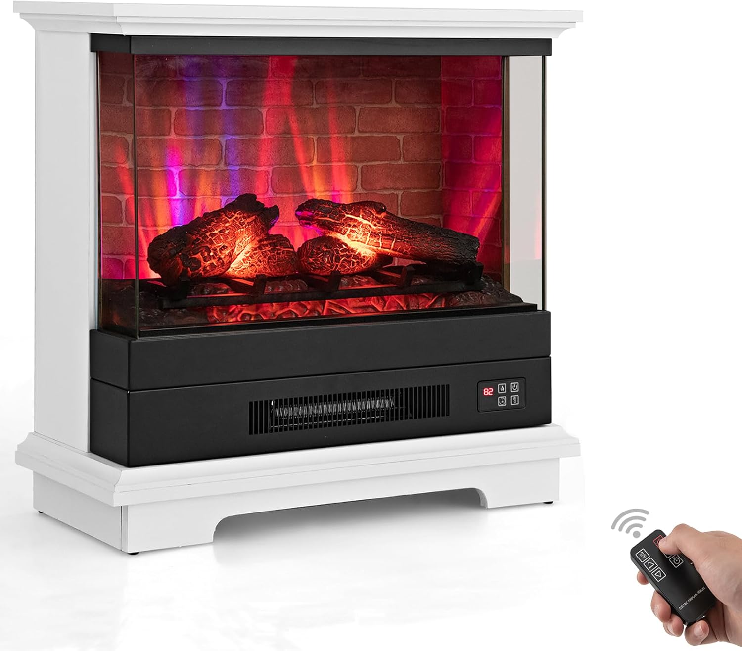 ORALNER 27 Electric Fireplace with Mantel