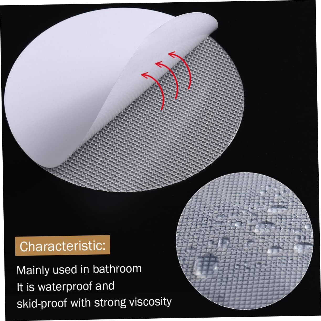 VICASKY 30 Pcs Round Non-Slip Stickers for Bathtubs and Showers
