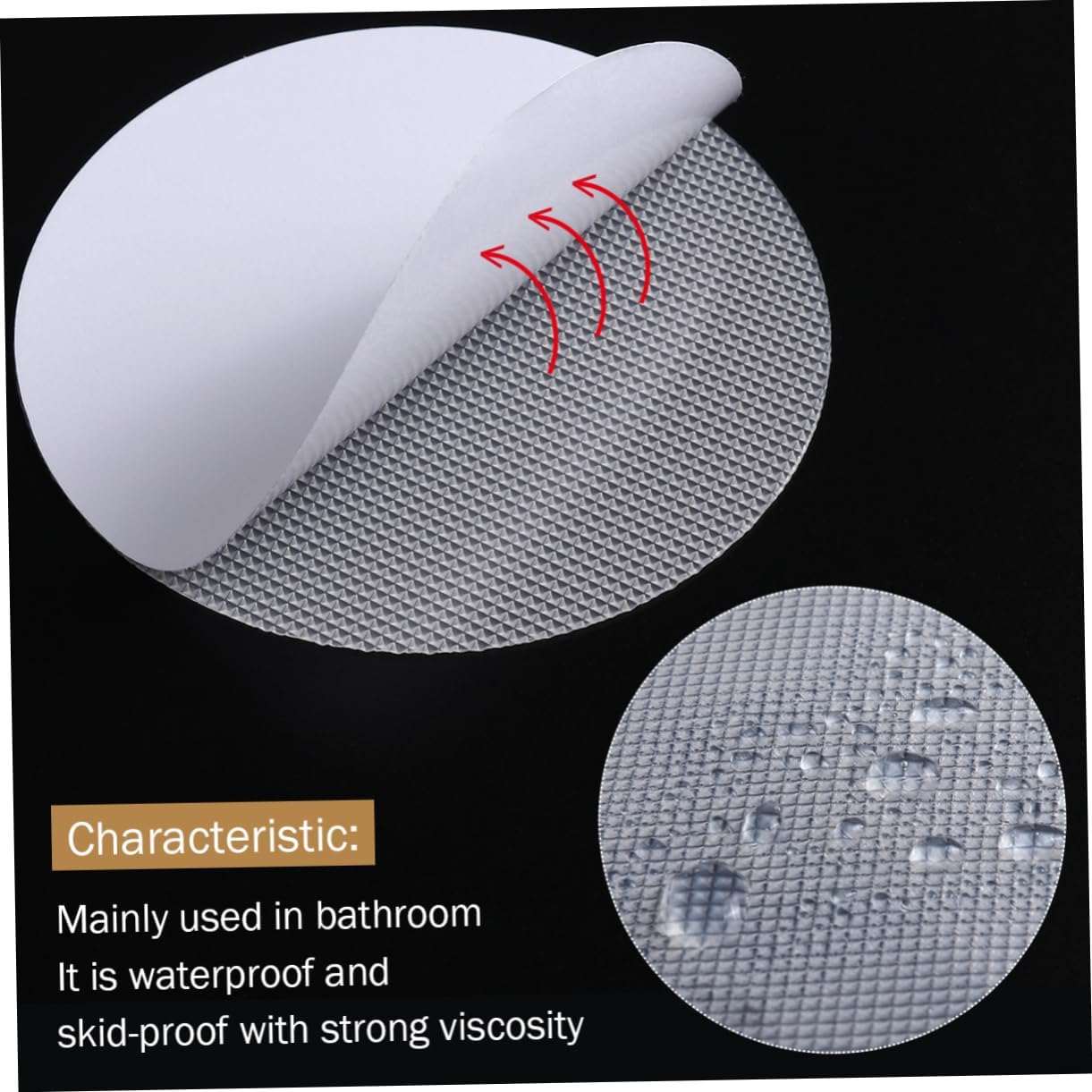 LABRIMP 30 Pcs Round Non-Slip Bathtub Stickers