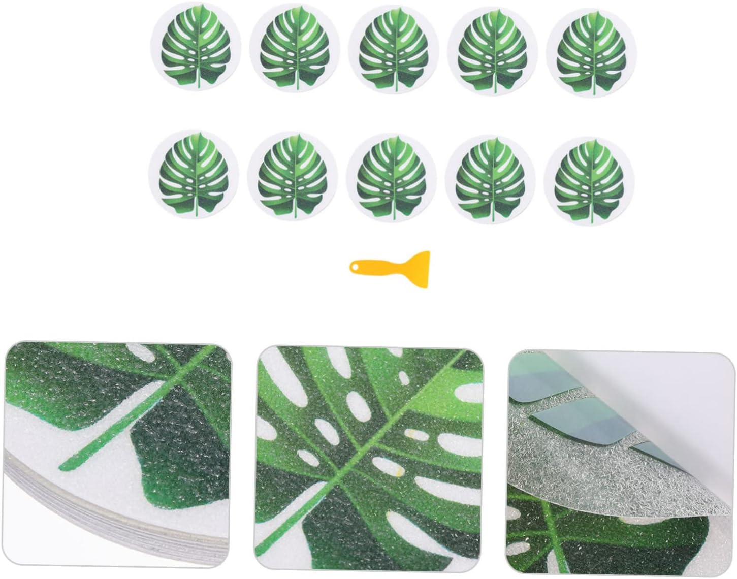 MAGICLULU Anti-Slip Bathtub Leaf Stickers 1 Set