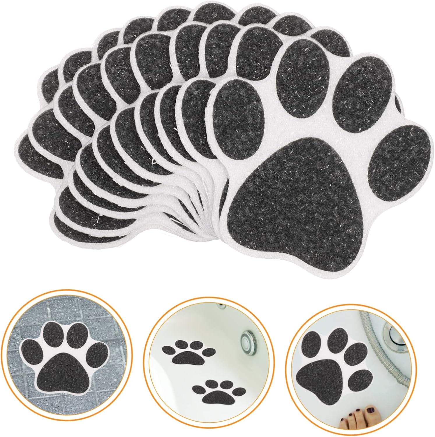 10pcs Non-Slip Dog Sticker Bath Mat Decals