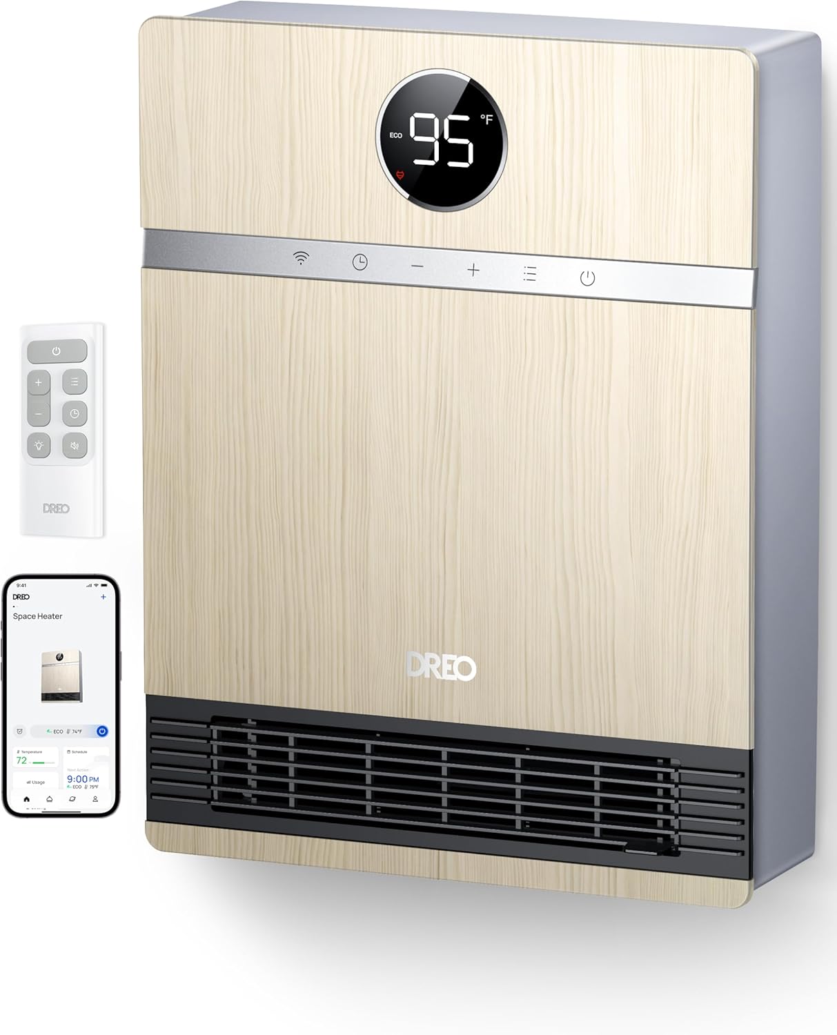 Dreo Smart Wall Heater - PTC 30 Oscillation Alexa Compatible