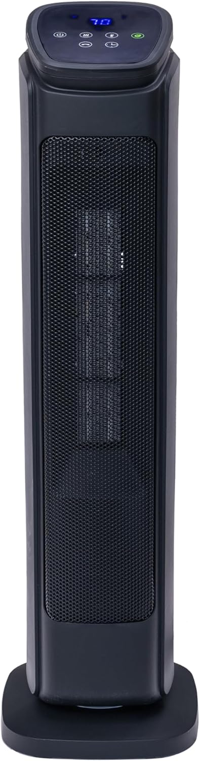 Comfort Zone 30 Inch Electric Room Heater with Remote Control