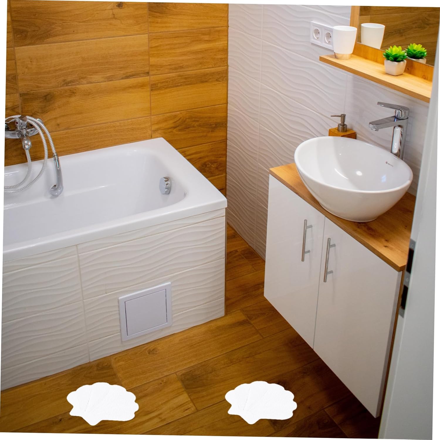 12pcs Non-Slip Stickers Safety White Bathtub