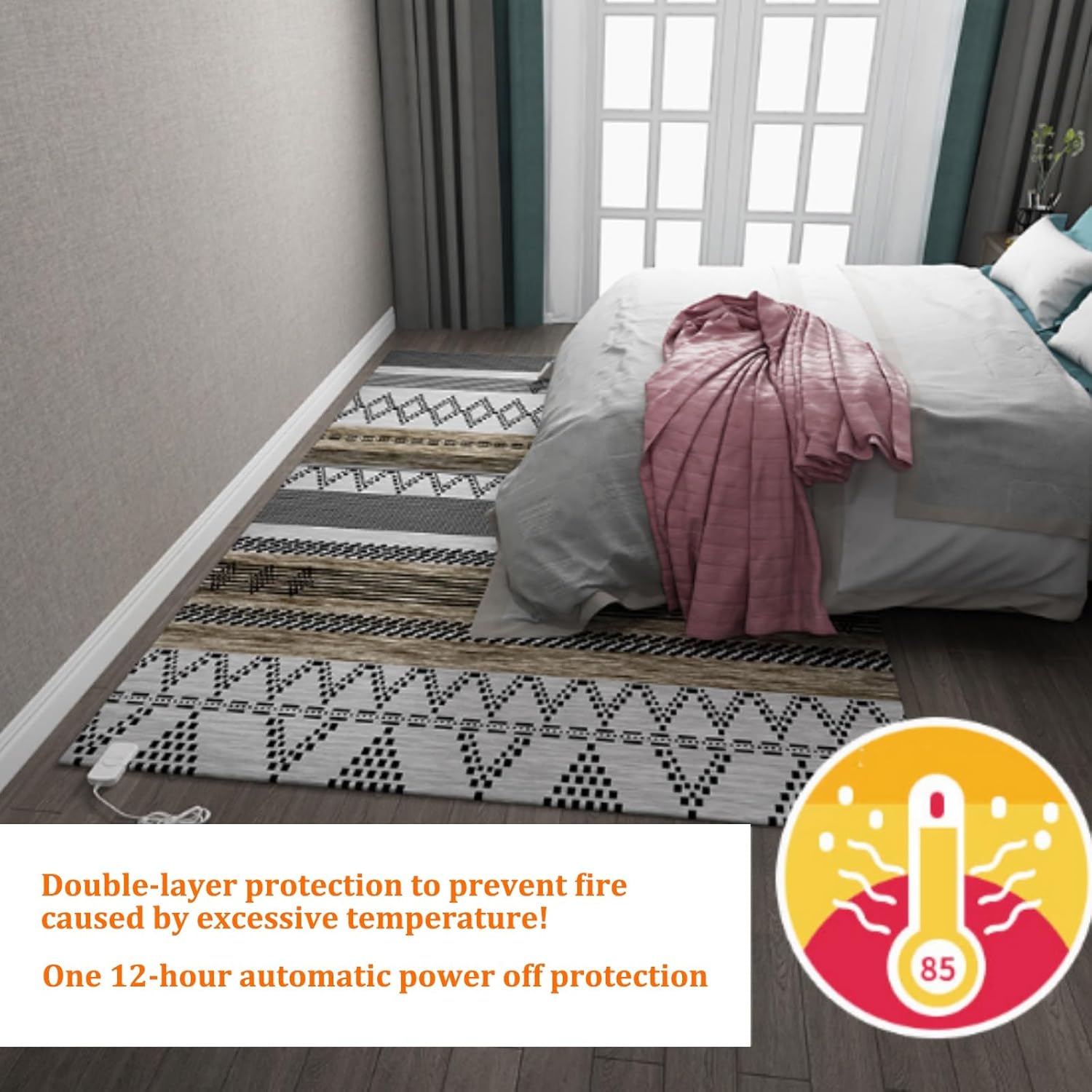 Jidanmian Graphene Heated Carpet with Intelligent Temperature Control