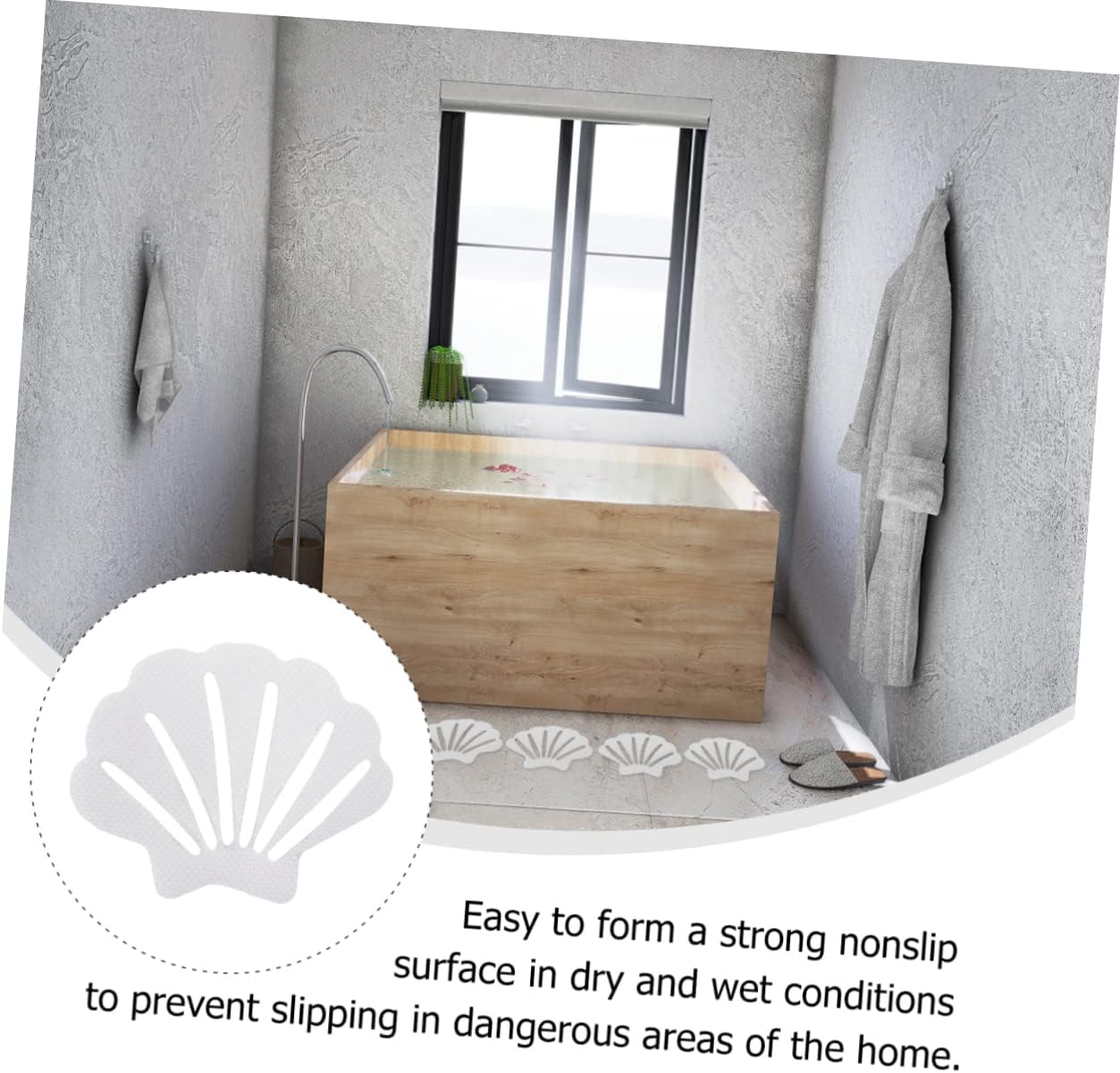 MAGICLULU Non-Slip Bath Stickers for Shower Tub Safety 1