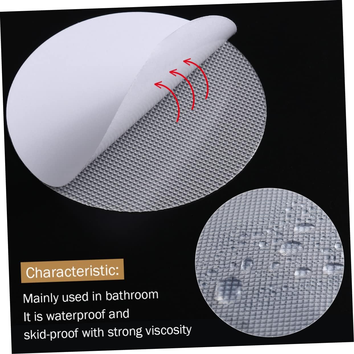 Healifty 30 Pcs Non-Slip Bathtub Stickers for Bathroom Safety