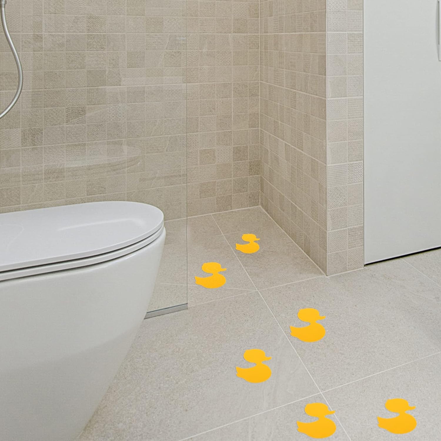 LUOZZY Bathtub Non-Slip Cartoon Duck Sticker