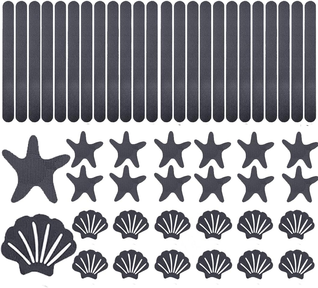 48PCS Bathtub Non Slip Stickers Set with Scraper