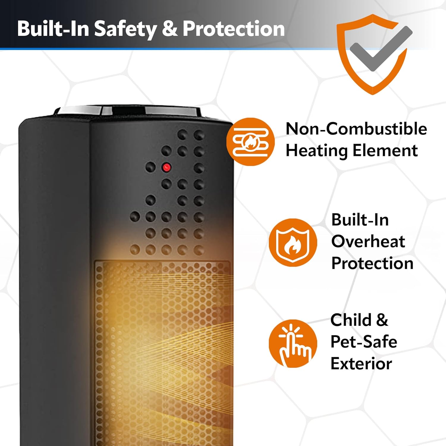 Lasko Oscillating Ceramic Space Heater 1500W Black