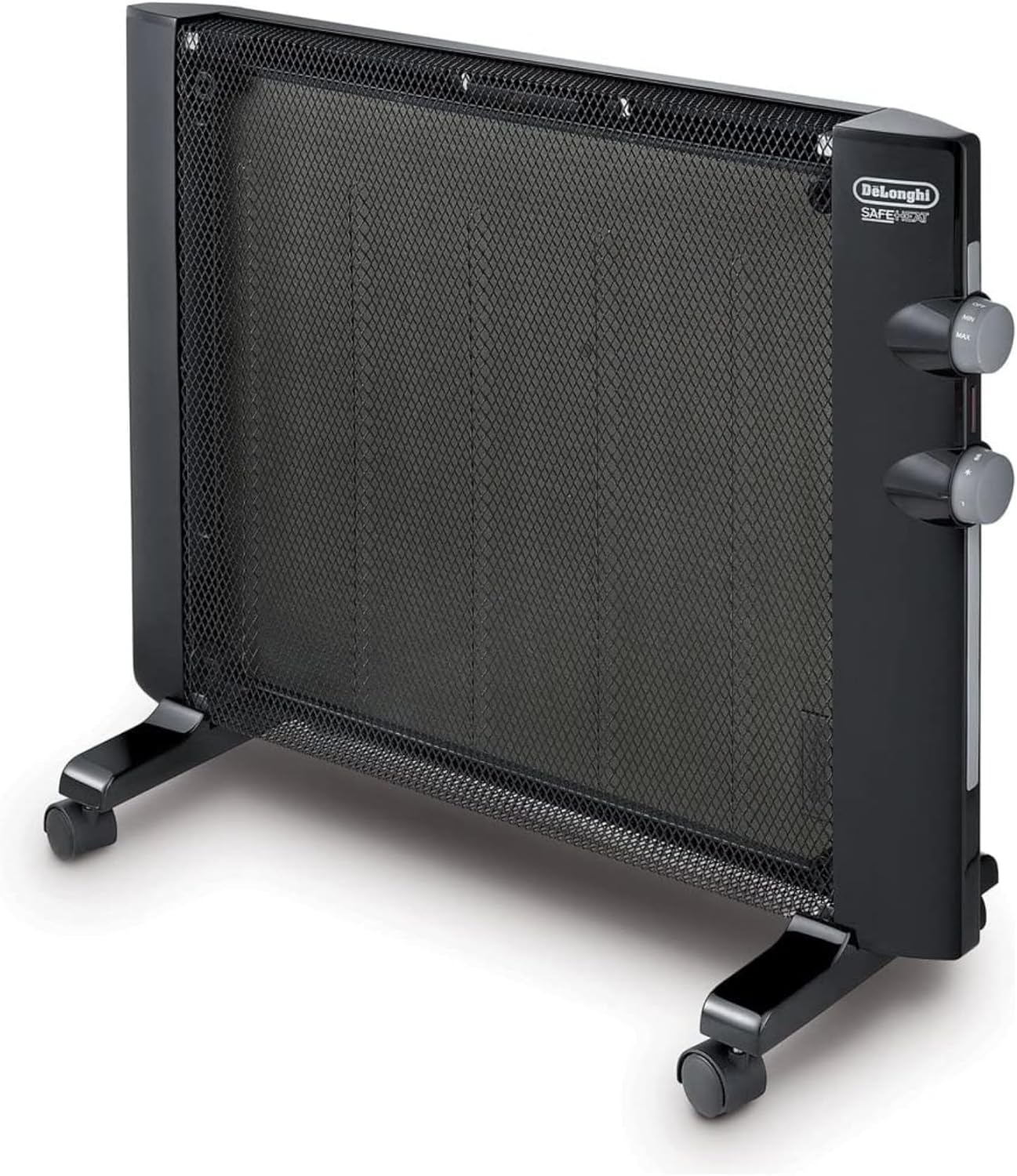 DeLonghi 1500W Mica Panel Space Heater with Thermostat Quiet Adjustable