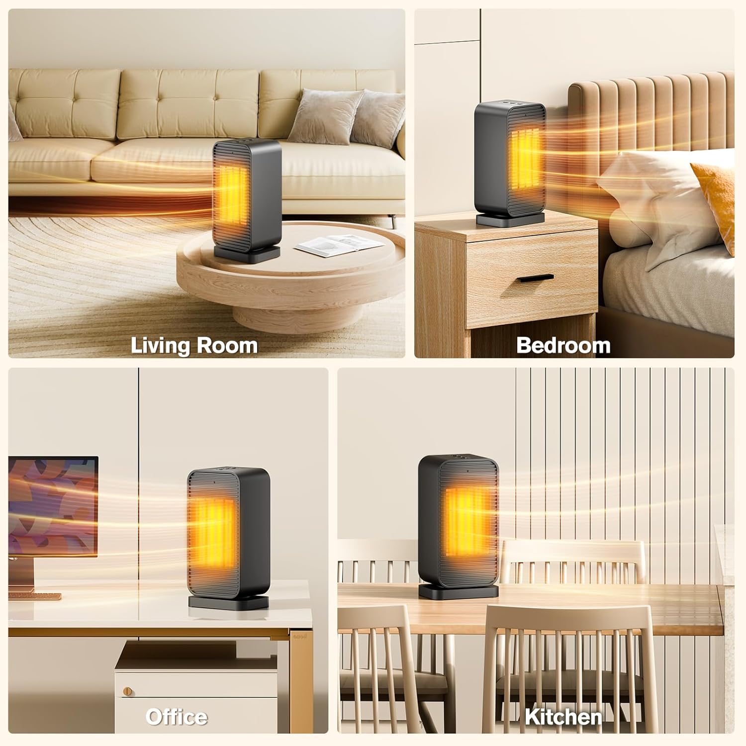 Flowbreeze 2-in-1 Heater Fan with Remote