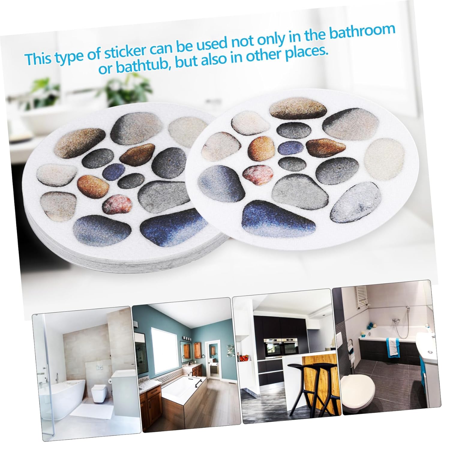 NIYANGLE 12Sheets Non-Slip Bathtub Stickers