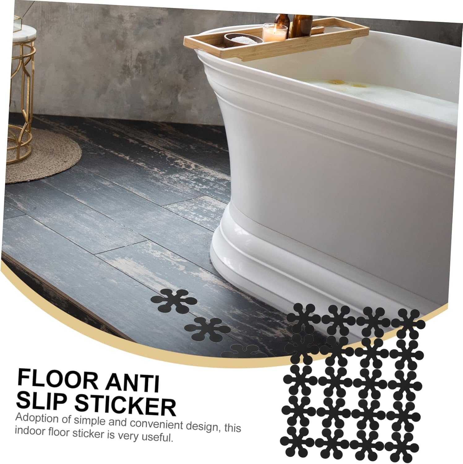 UTHCLO Snowflake Non-Slip Stickers 20pcs for Bath