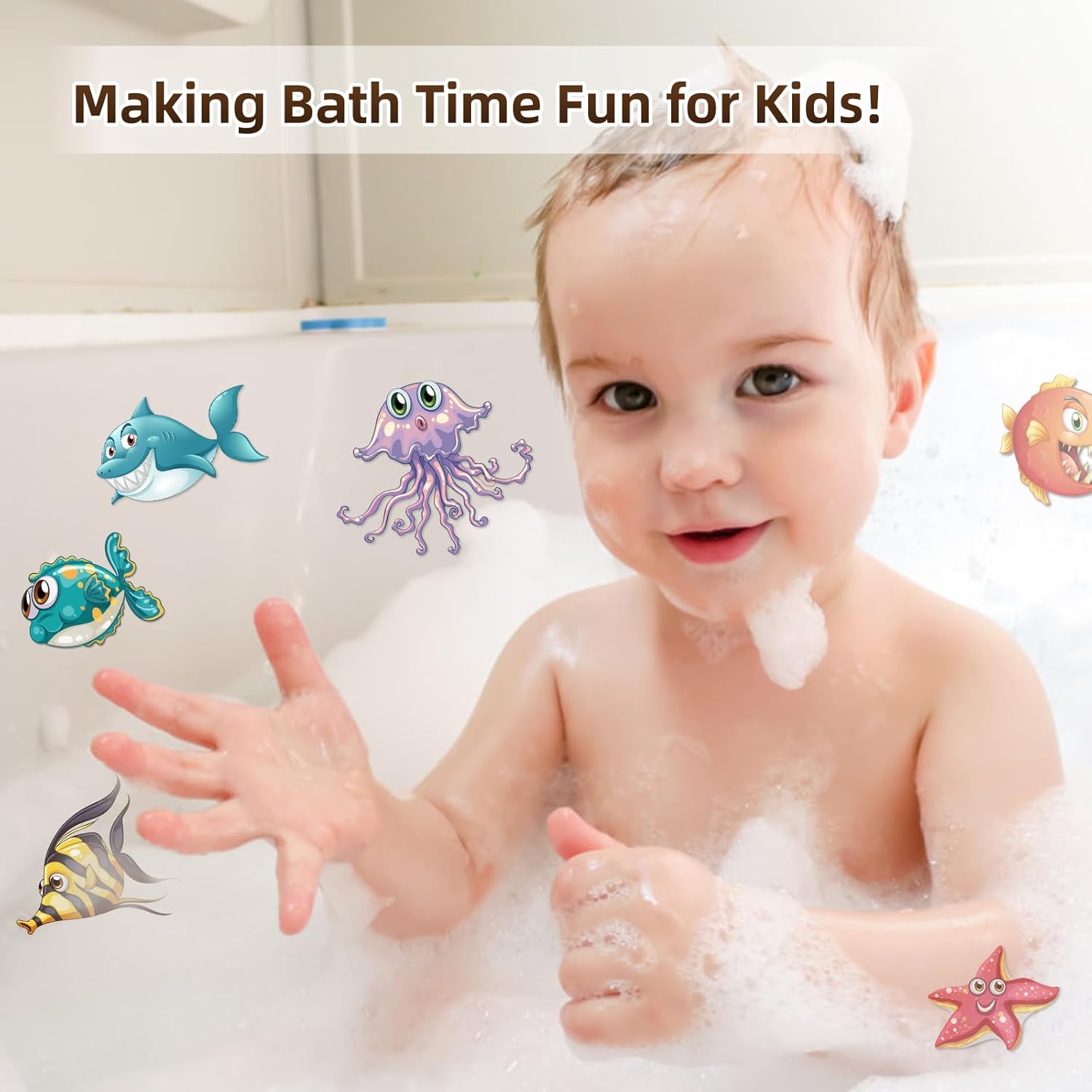 Nodirz Non-Slip Bathtub Stickers with Scraper