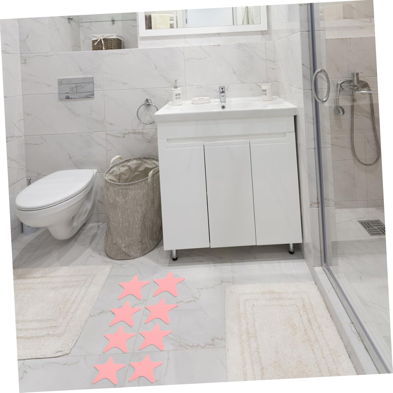 JECOMPRIS 1Set Star Shaped Non-Slip Bathtub Stickers
