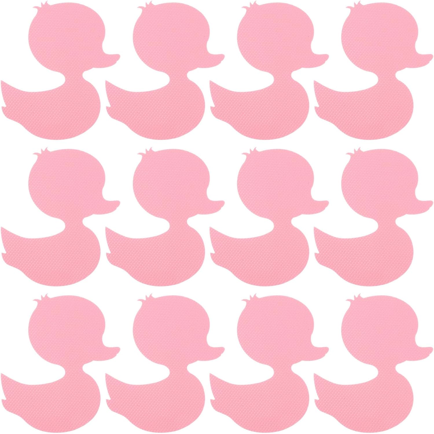 BEBEMOKO 12pcs Cartoon Duck Bathtub Stickers