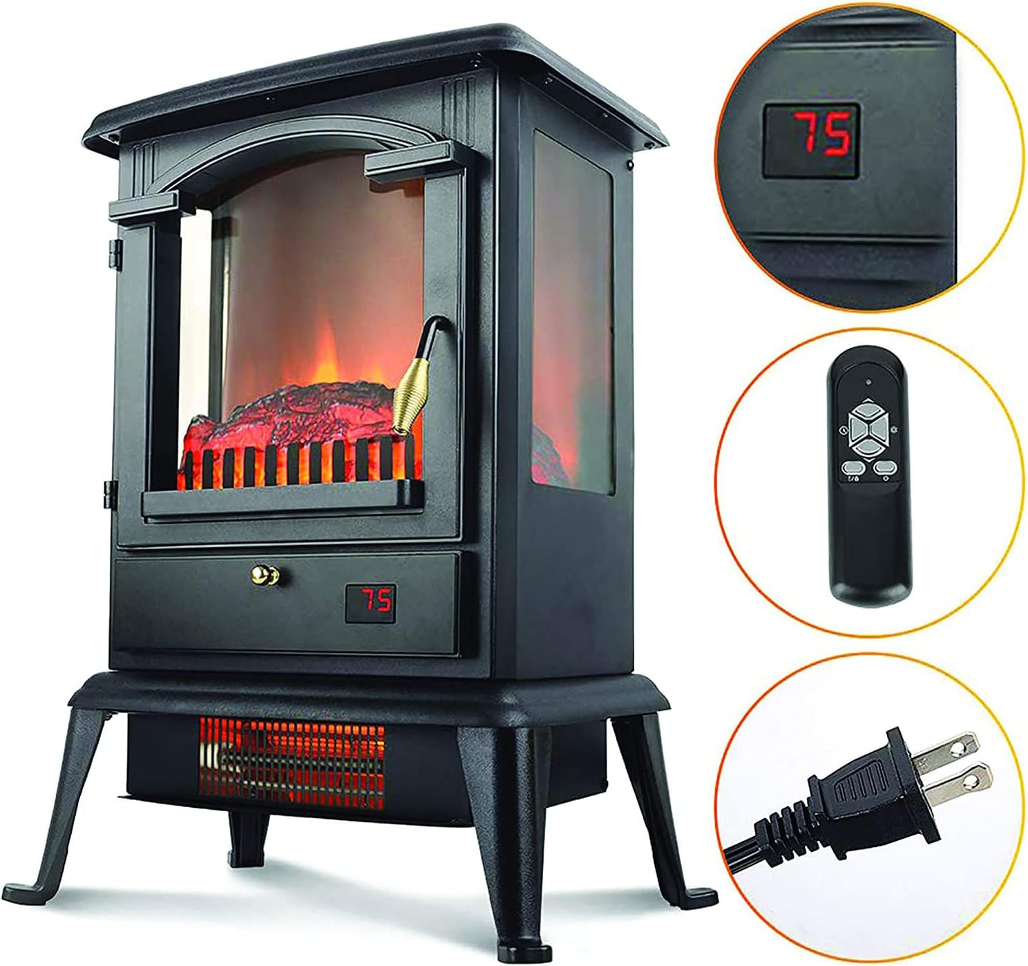 LifePro 1500W Infrared Space Heater with Remote Control