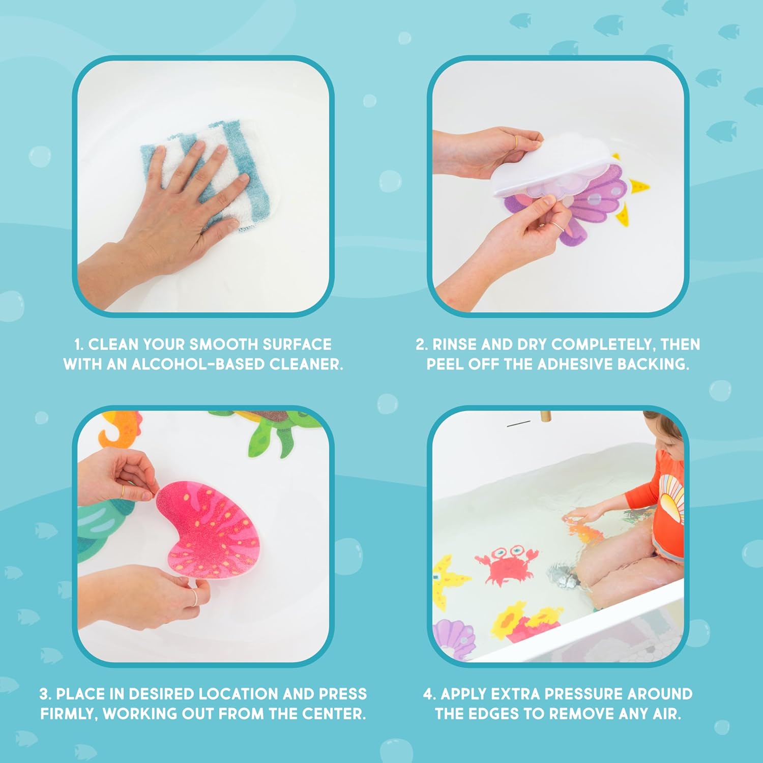 Glo Pals Galaxy Bathtub Non-Slip Stickers