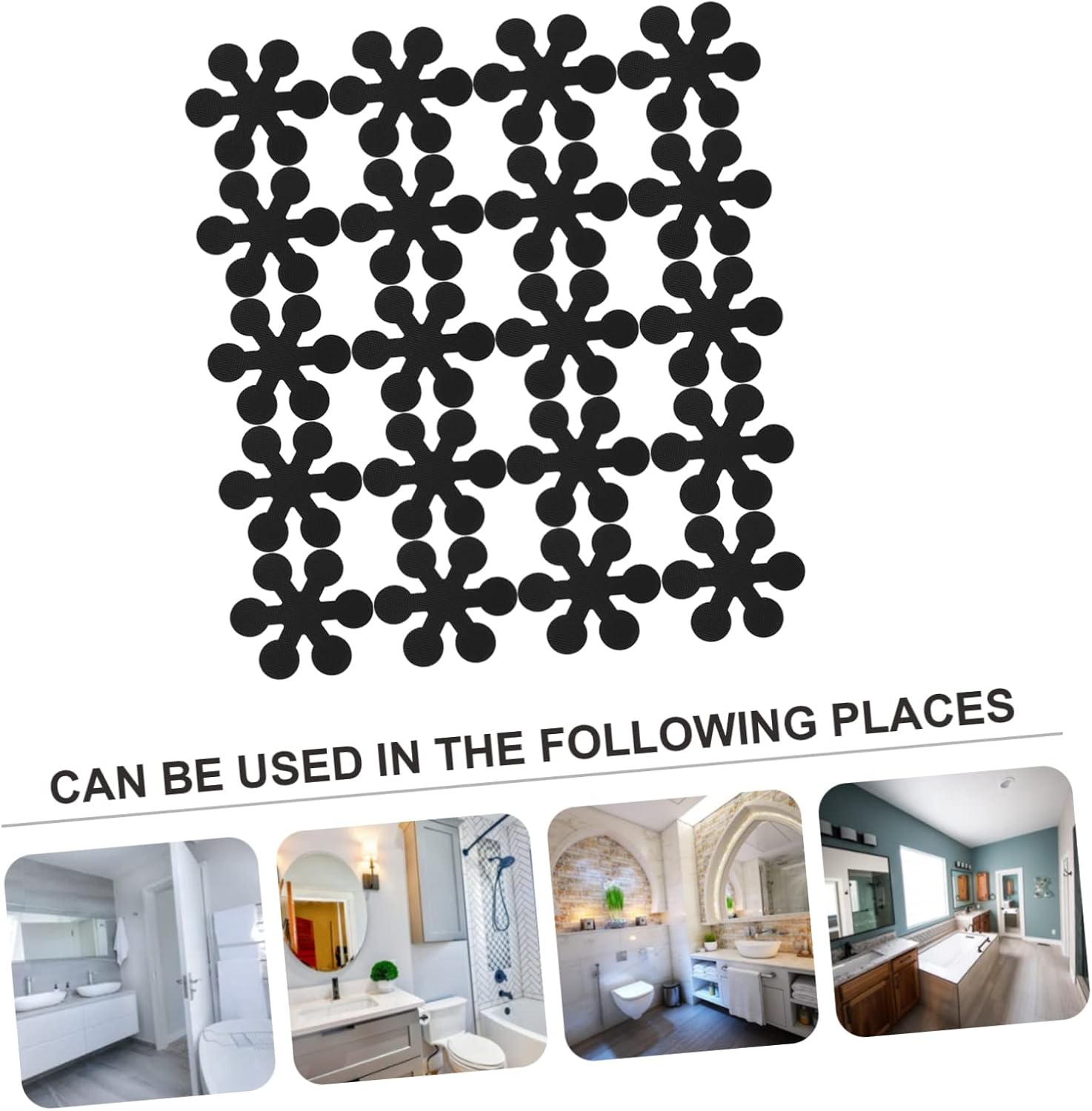 UTHCLO Snowflake Non-Slip Stickers 20pcs for Bath