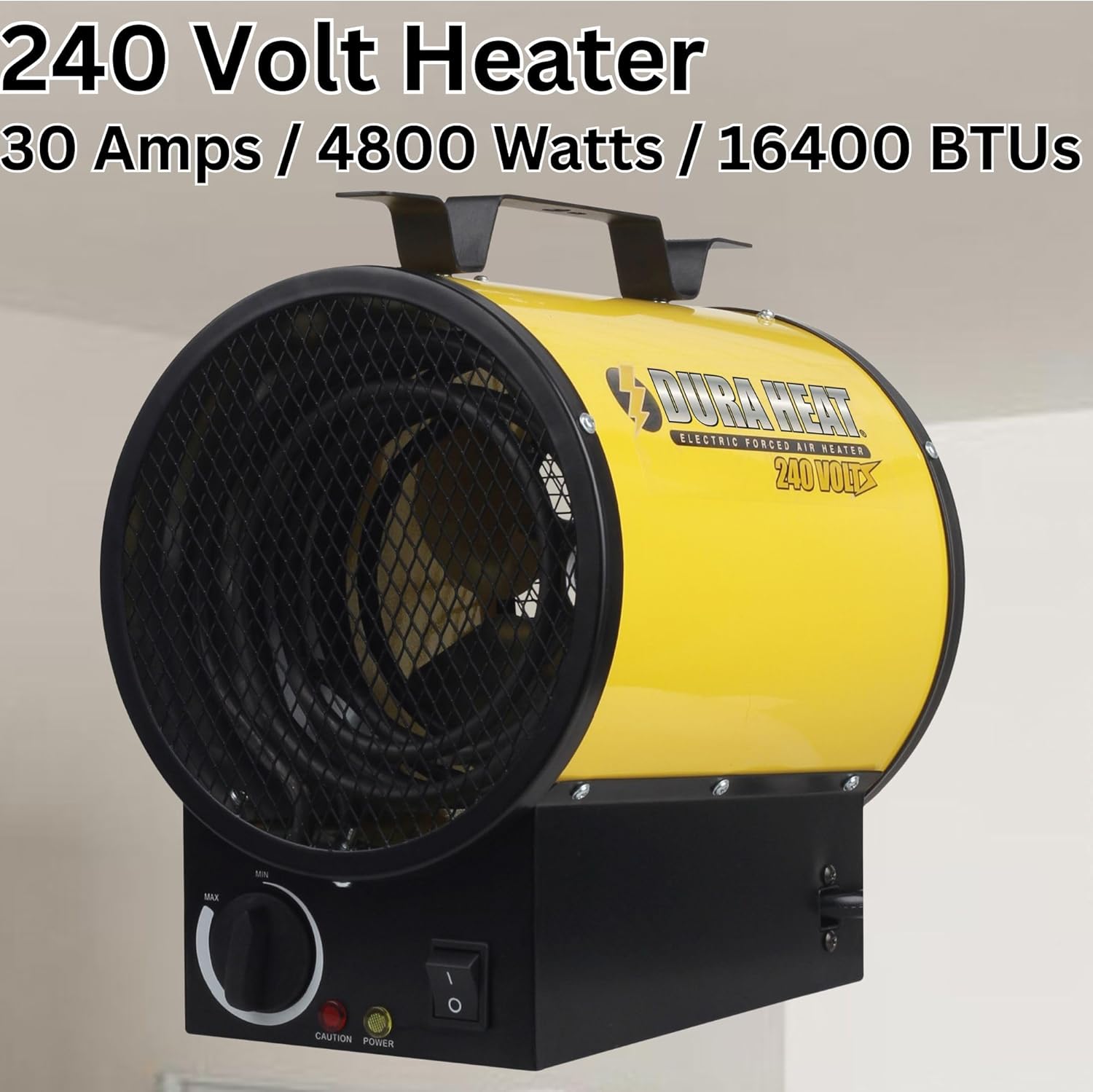 Dura Heat EUH5000 Electric Forced Air Heater 16400 Btu Yellow 1