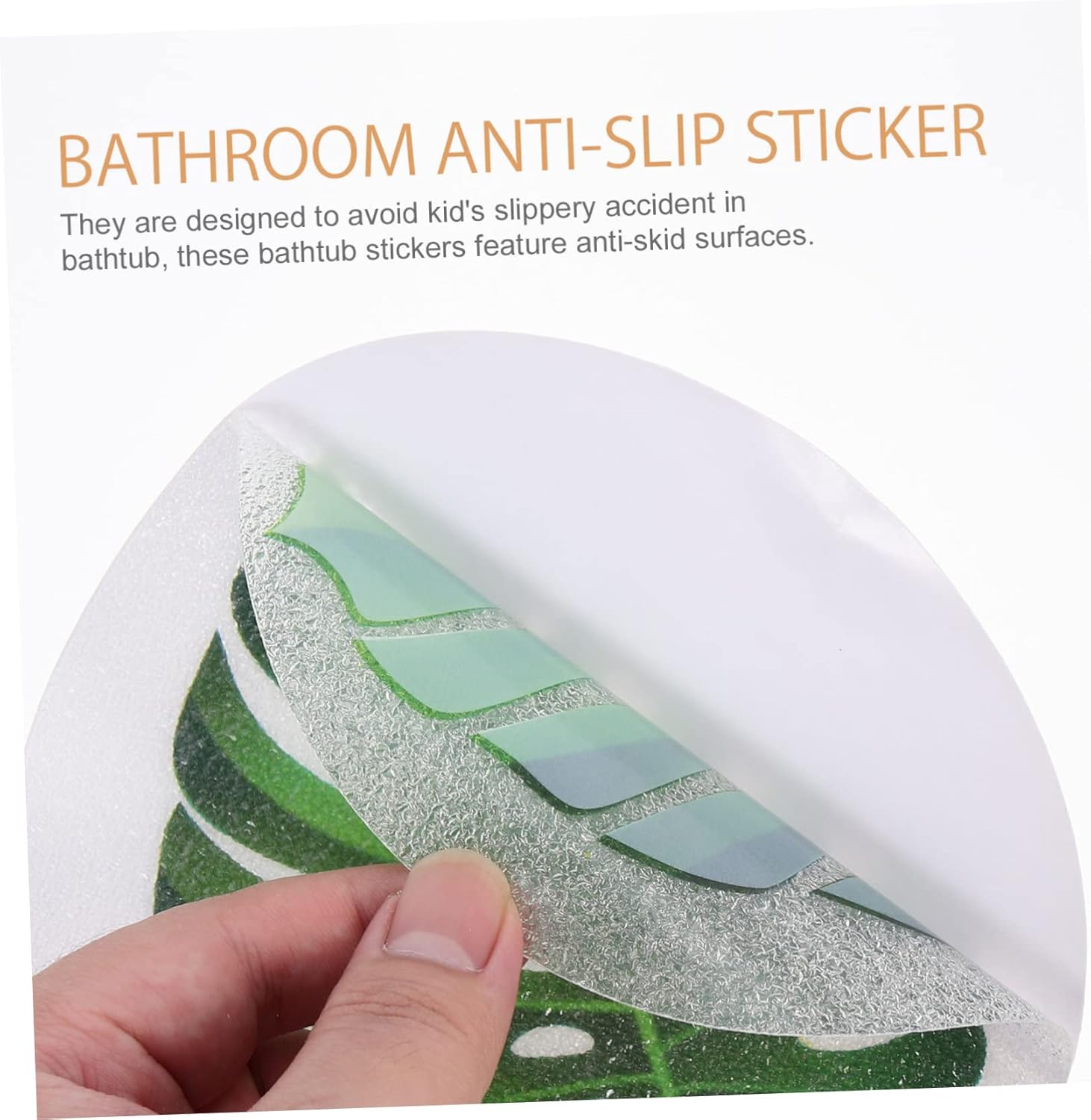 SOLUSTRE Anti-Slip Tub Decals Leaf Stickers for Bathroom