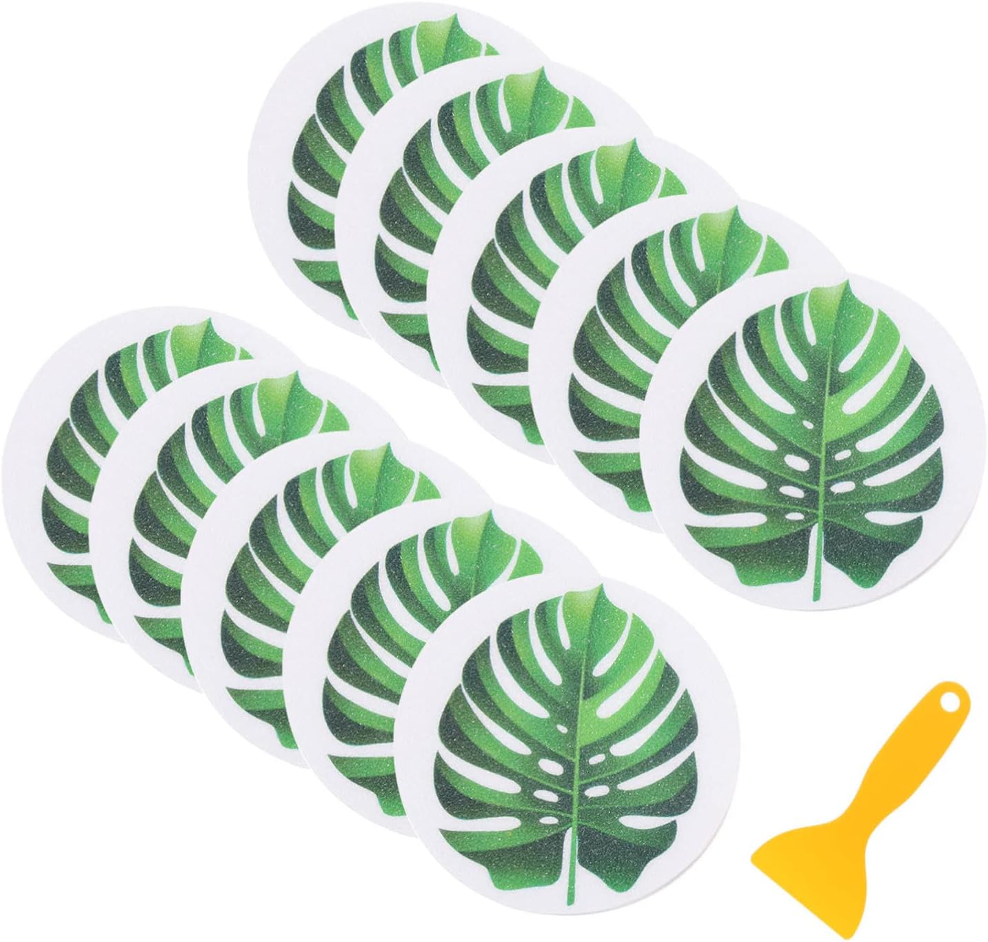 TOPPERFUN Leaf-Shaped Anti-Slip Bath Tub Stickers