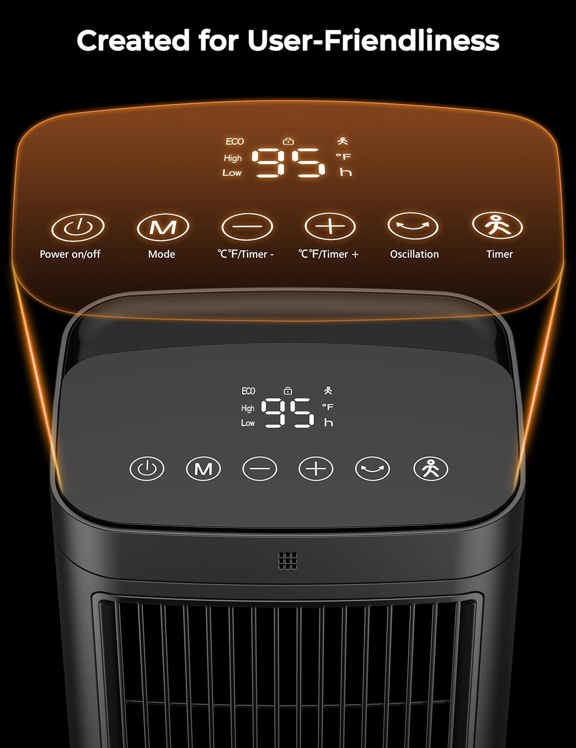 Cofeow Space Heater with Motion Sensor and Remote Control