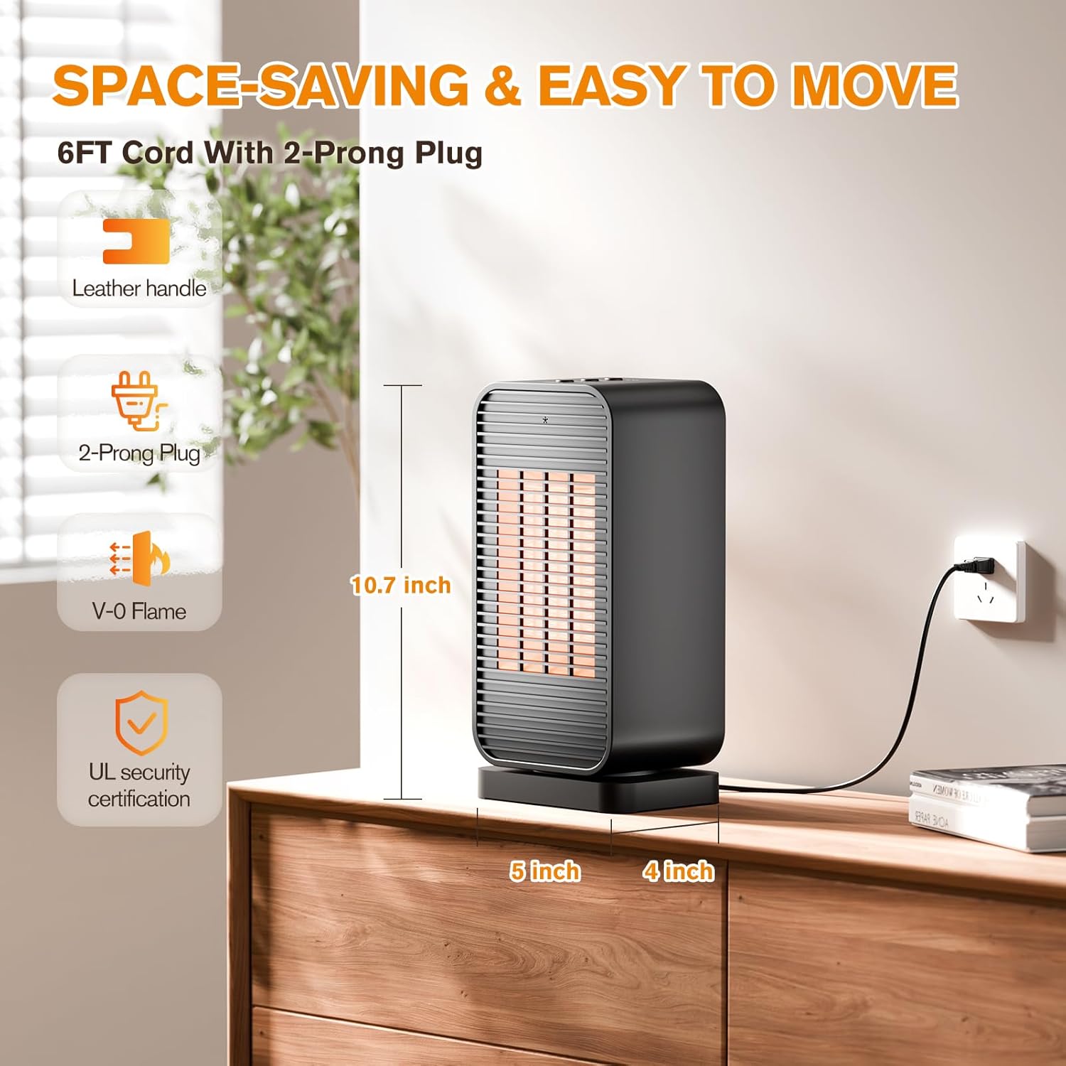 Flowbreeze 2-in-1 Heater Fan with Remote