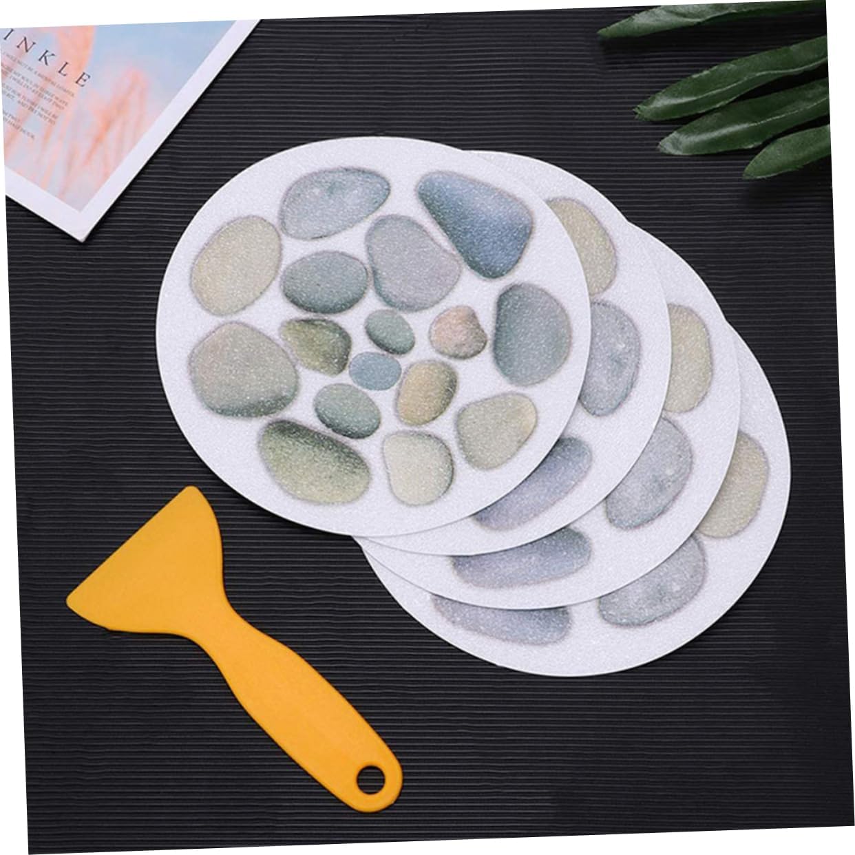 Healifty 14Pcs Anti-Slip Bathroom Stickers with Flower Design