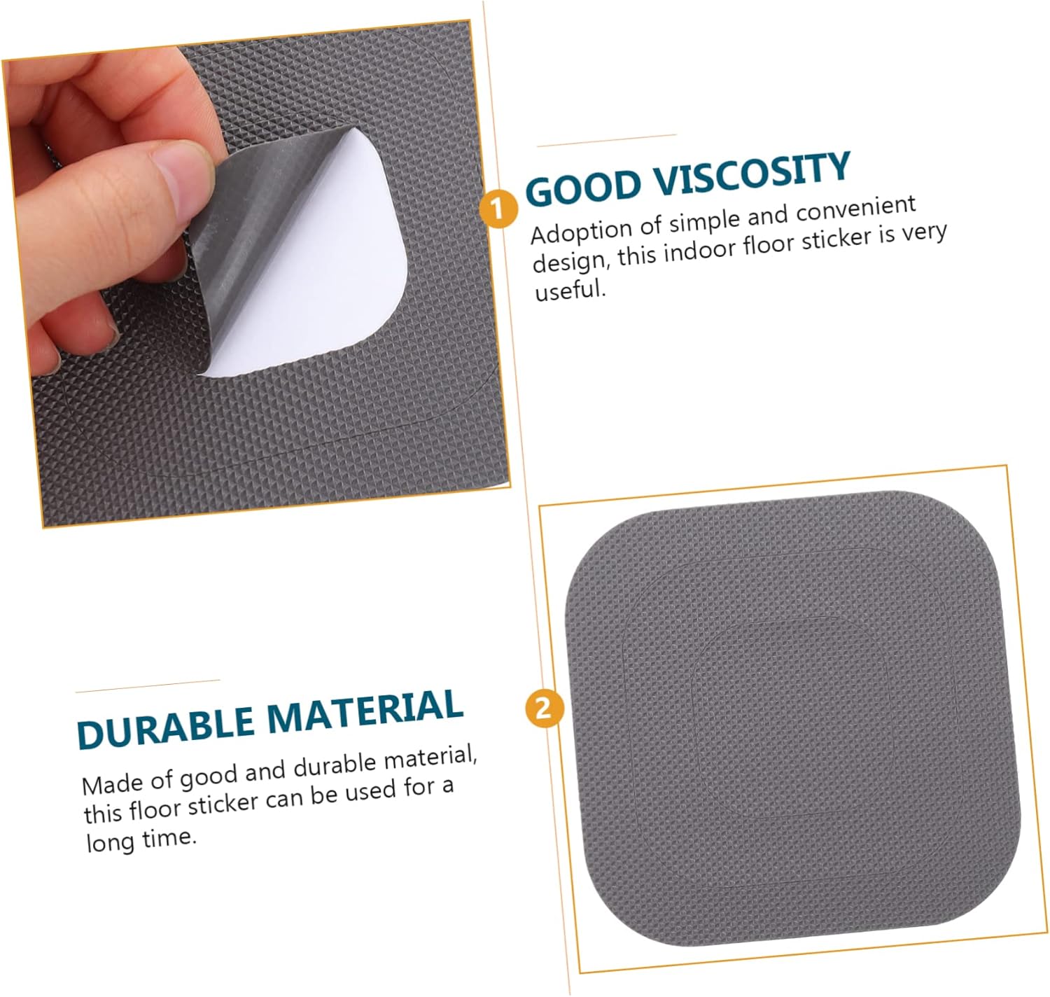Mobestech 20pcs Non-Slip Bathroom Stickers Peva Decals for Safety