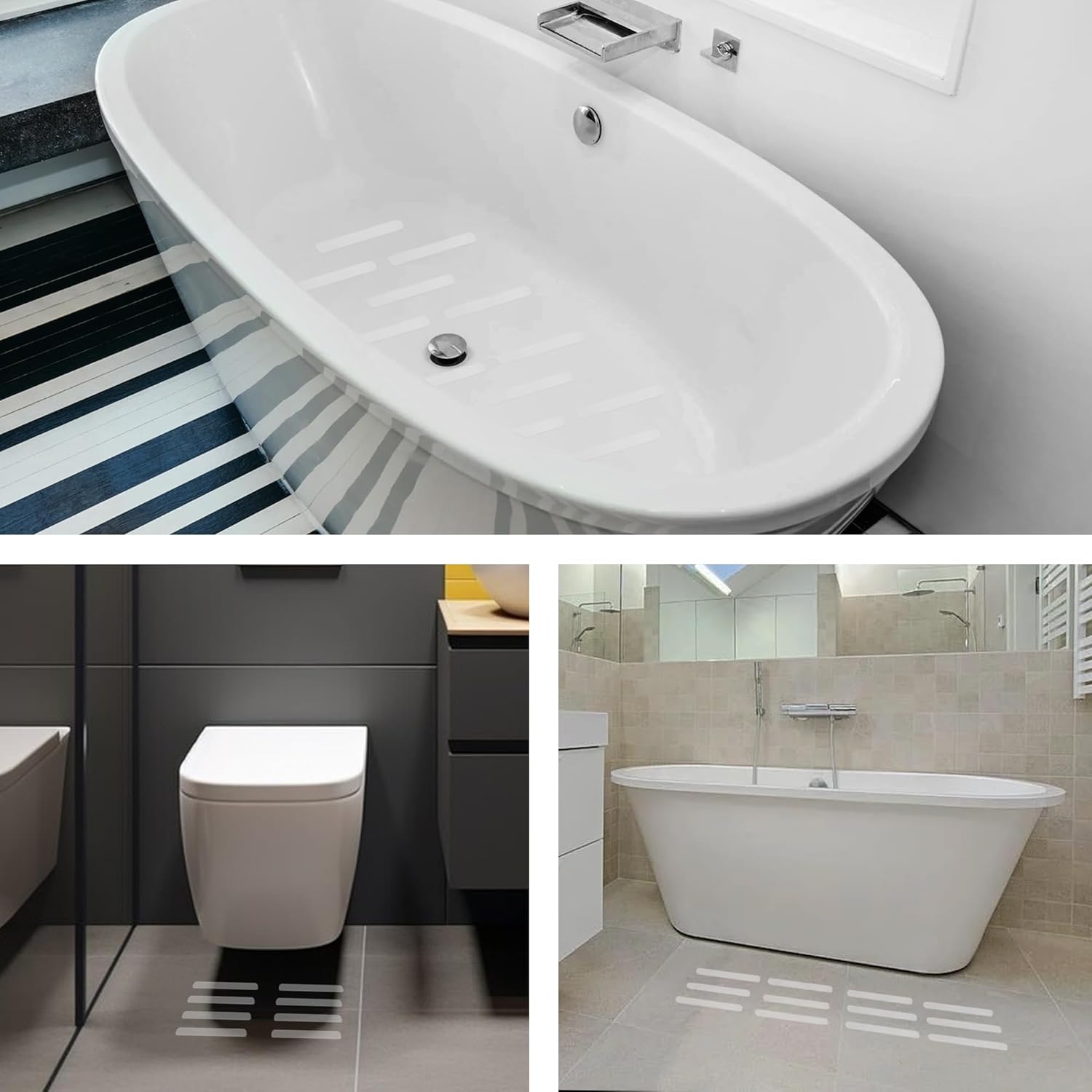 36pcs Clear Non-Slip Bathtub Sticker for Safety 1