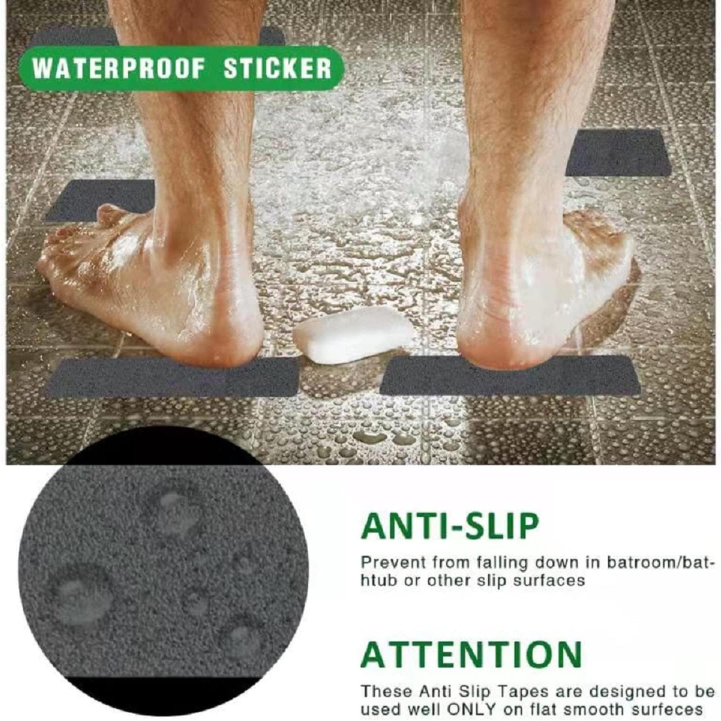 SlipStopper Non Slip Bathtub Strips 18 PCS
