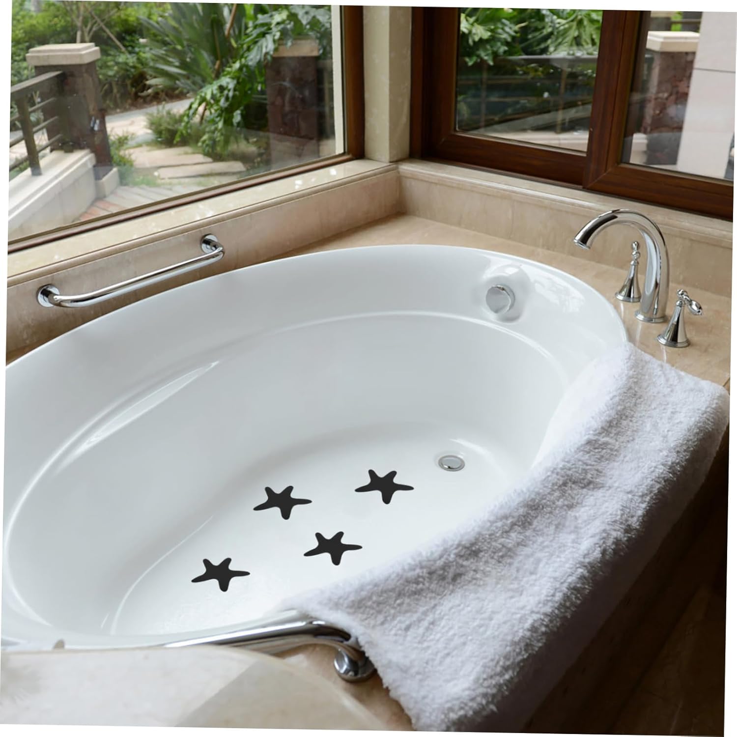 SUPVOX 6pcs Sea Star Non-Slip Bath Stickers