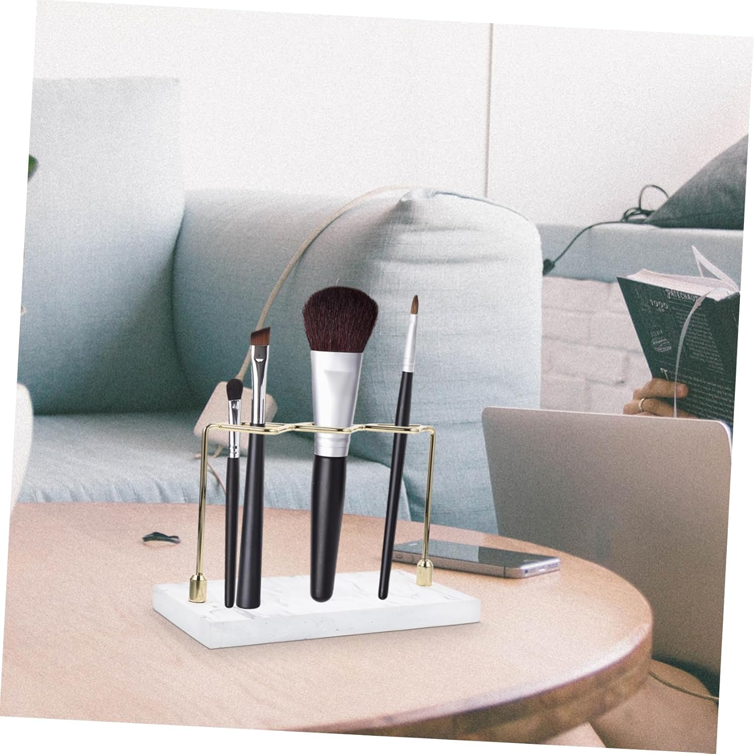 Luxshiny Marble Toothbrush Holder Elegant Design