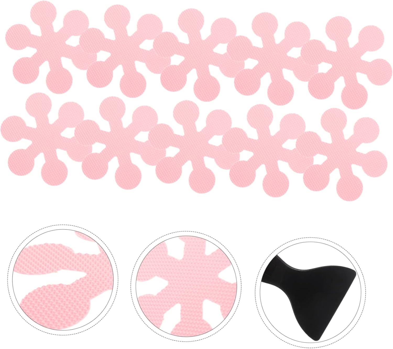 PRETYZOOM Snowflake Non-Slip Bathroom Stickers