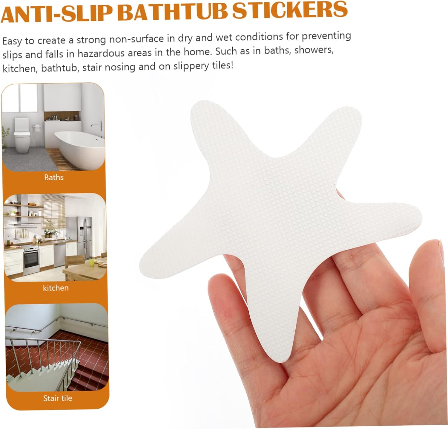 LIFKICH 20PCS Non-Slip Cartoon Bathtub Stickers for Kids