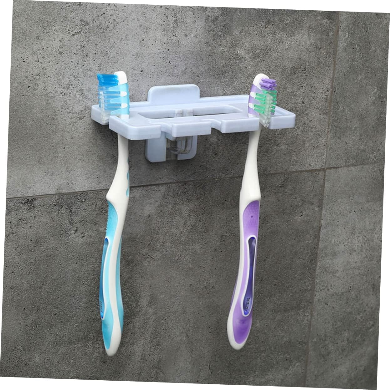 Garneck 3pcs Wall Mounted Toothbrush Holder with Suction