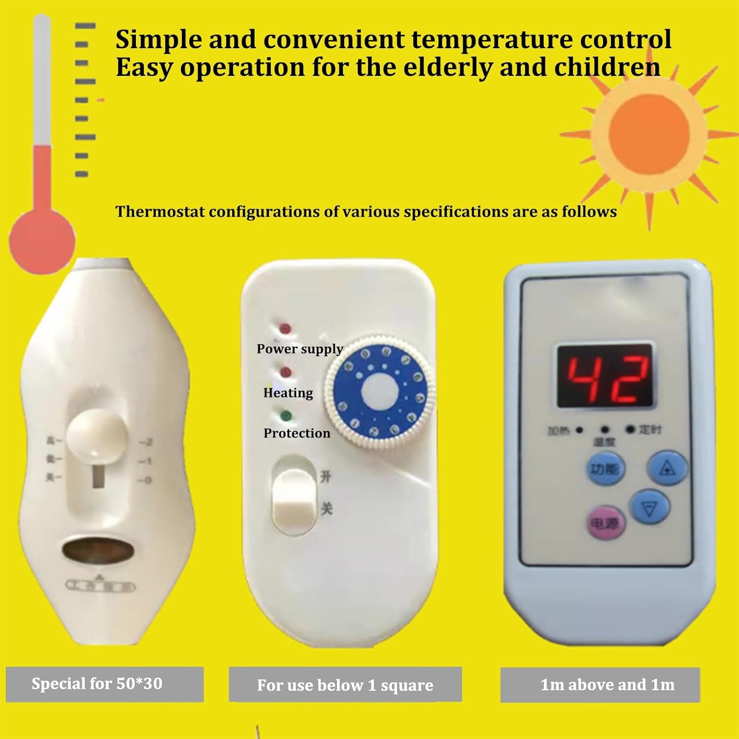 Graphene Heated Rug with Timer and Waterproof Design