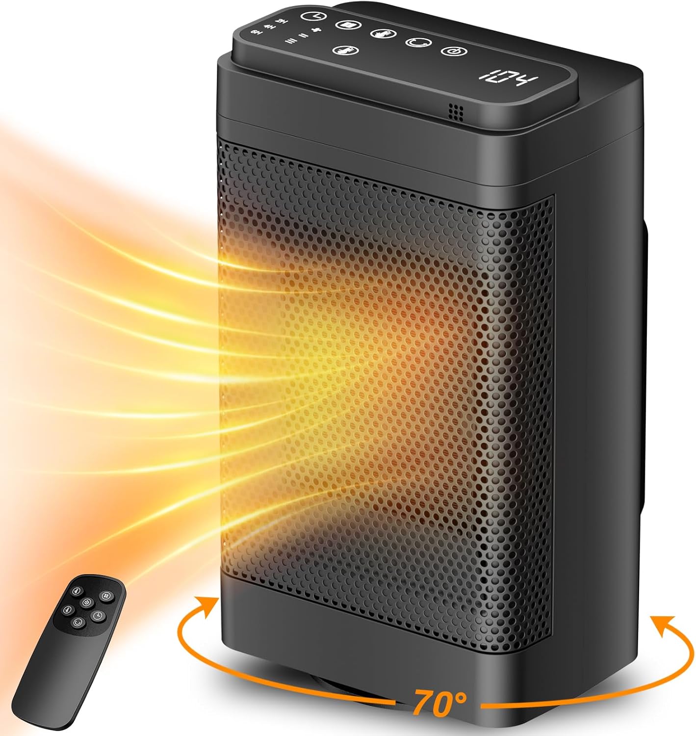 CACULE Space Heater with Thermostat and Remote