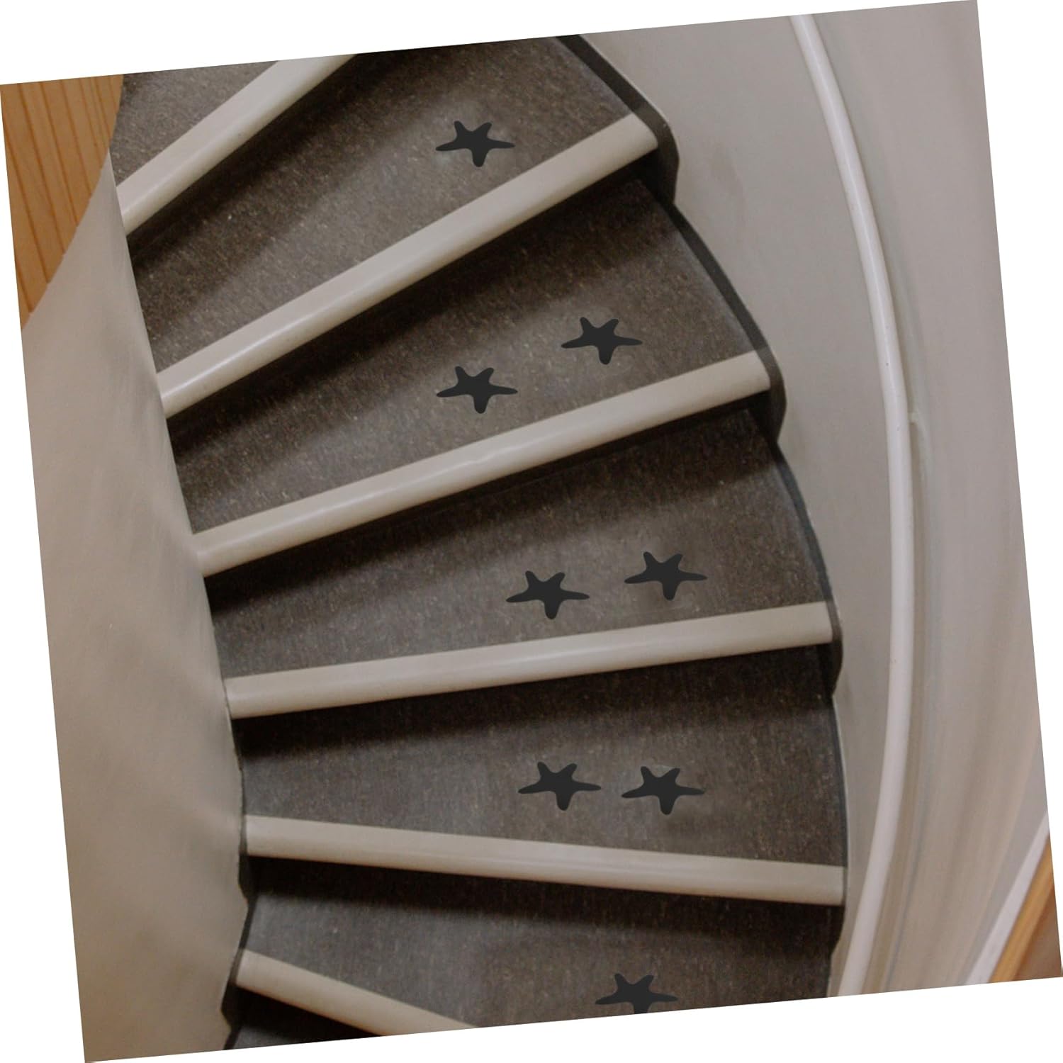 Kisangel 6pcs Sea Star Non-Slip Bath Stickers for Tub Safety
