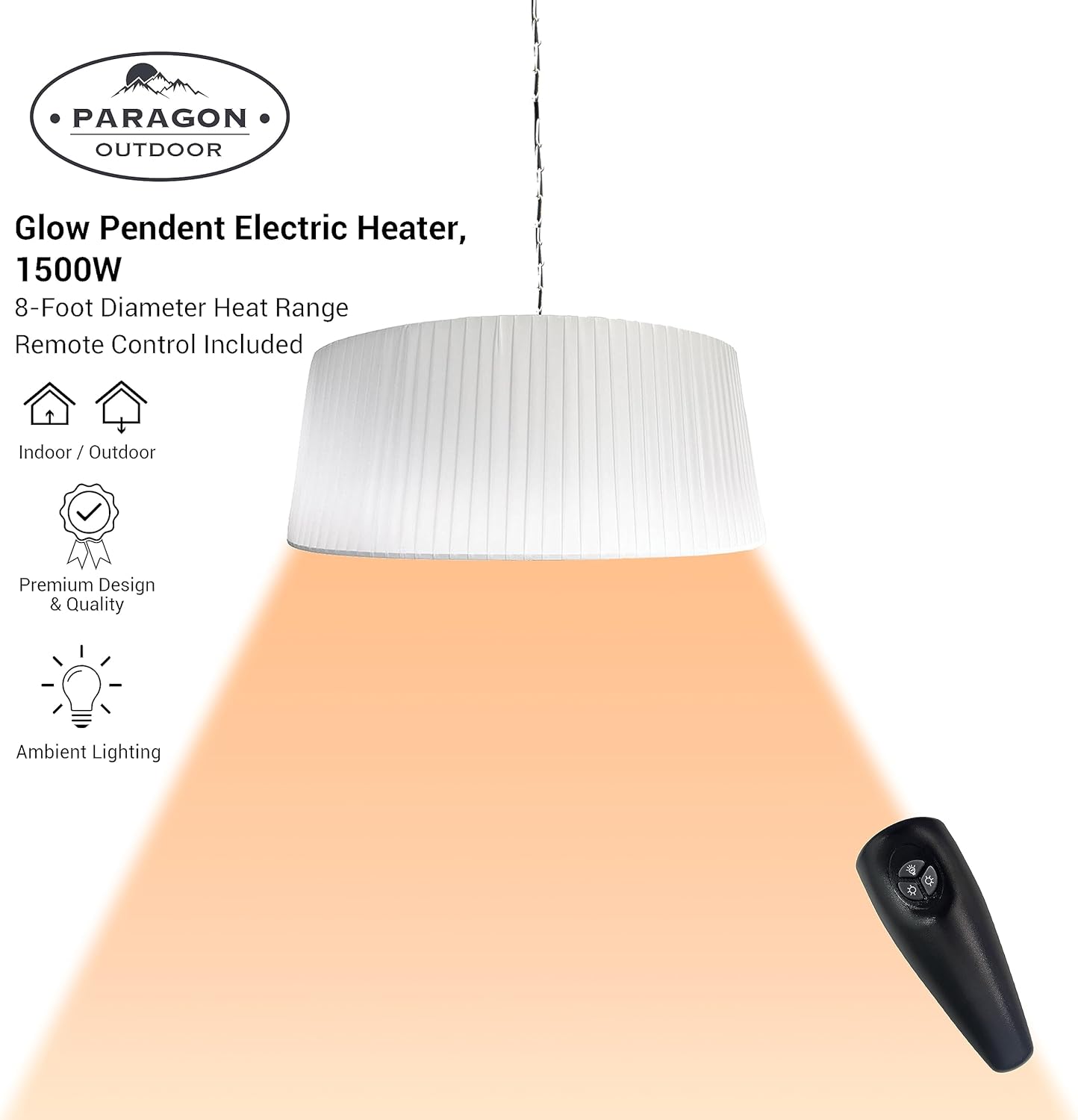 Paragon Outdoor Sol Electric Heater 1500W 3 Settings