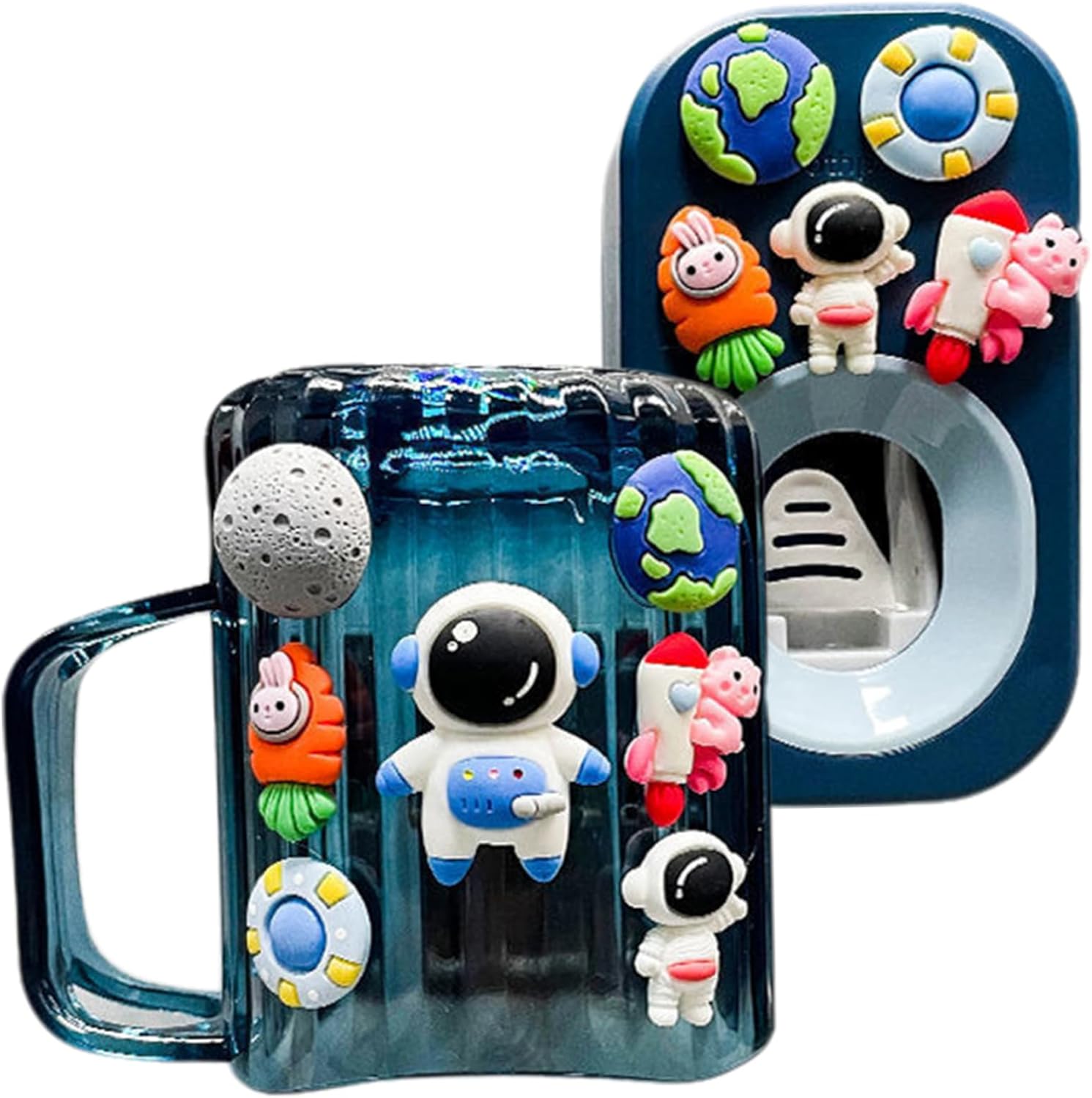 Meyrwoy Cosmonaut Toothbrush Holder for Kids