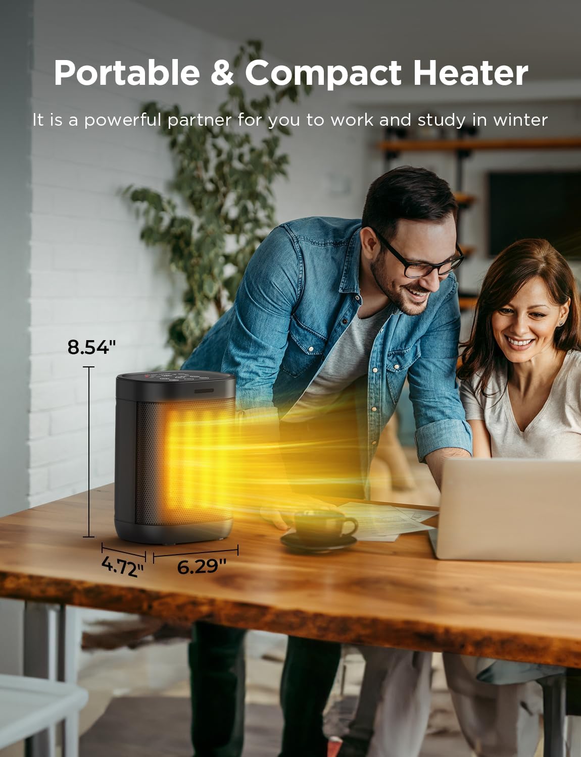Chikit 1500W Electric Space Heater with 2S Fast Heating