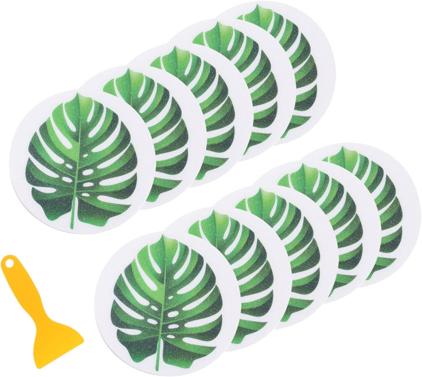 Cabilock Leaf Bathtub Stickers Anti-Slip Safety Decals for Kids