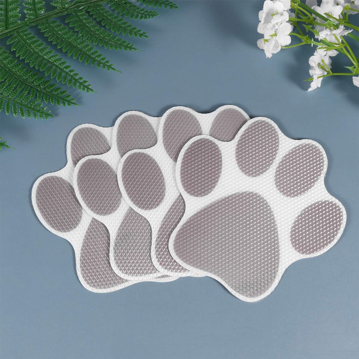 Zerodeko 30pcs Dog Paw Cartoon Bath Stickers - Non-Slip Decals for Safety