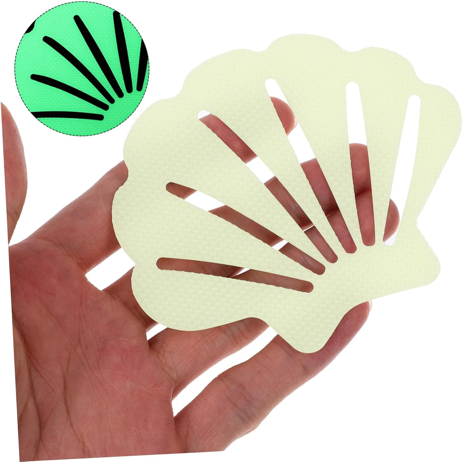 GLEAVI 30Pcs Shell Shaped Non Slip Shower Stickers